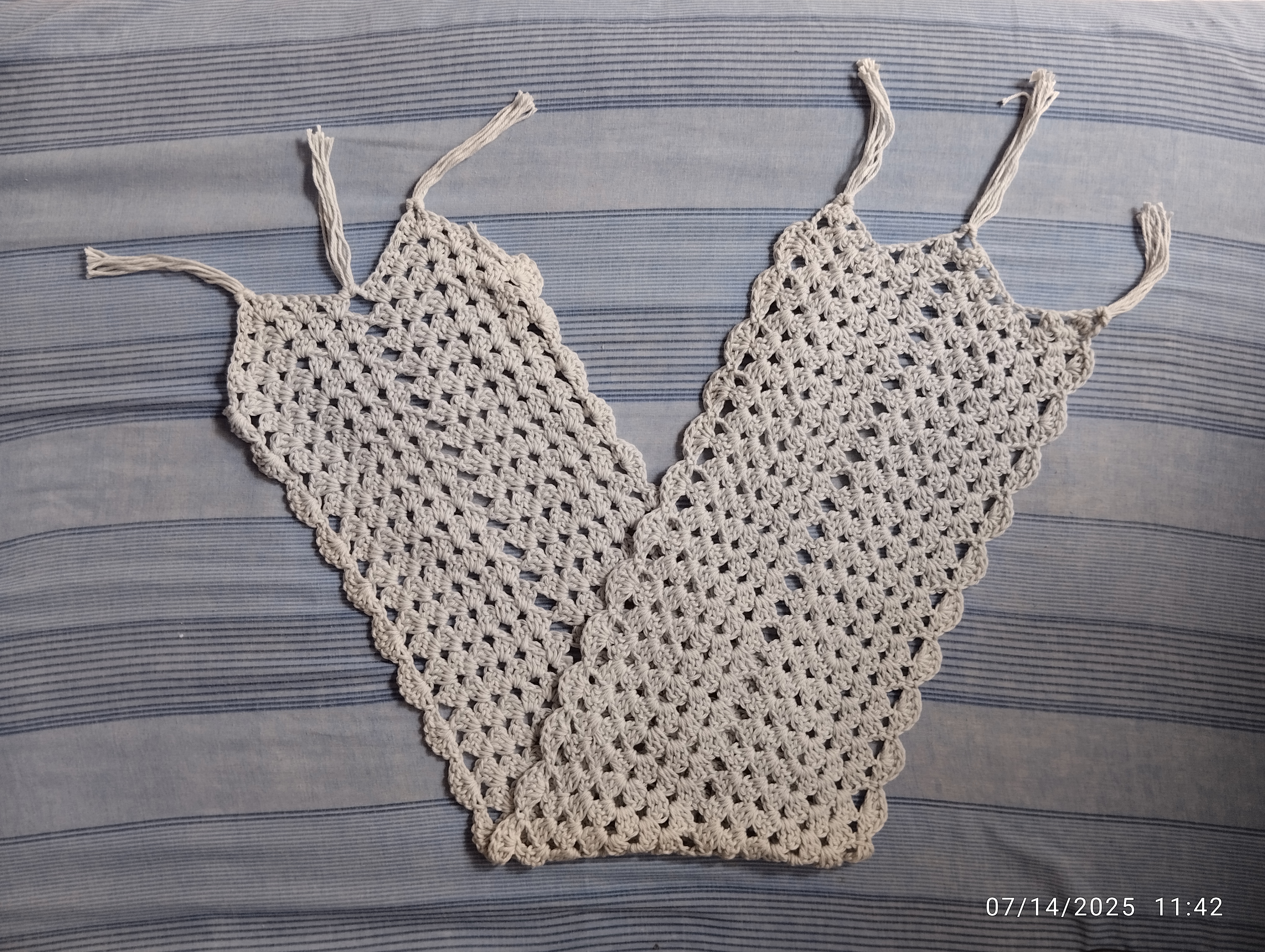 table runner folded in half